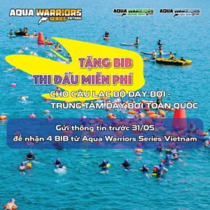 Aqua Warriors Series tặng BIB giải hai môn phối hợp cho các câu lạc bộ bơi