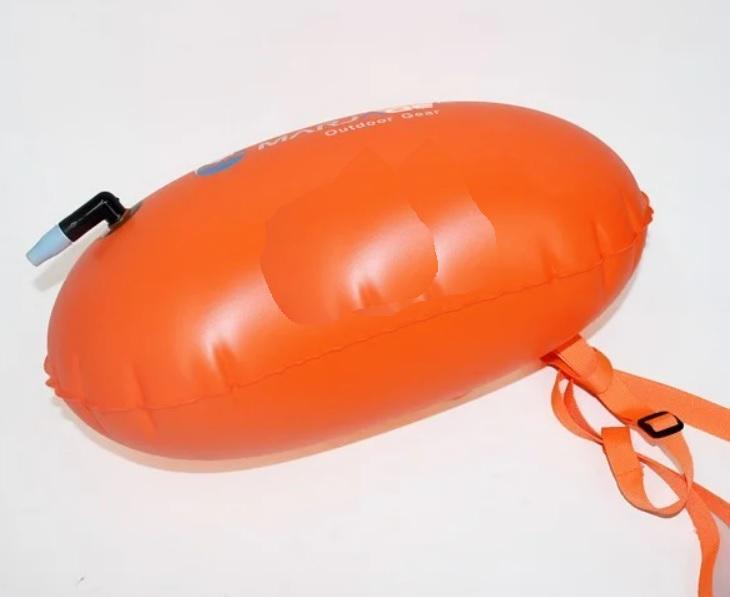 An inflatable object with a strapDescription automatically generated